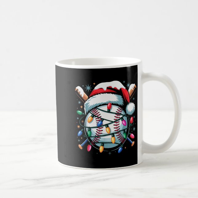 Mug Christmas Baseball Boy Youth Kid Men Santa Hat Xma (Droite)