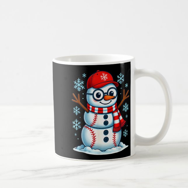 Mug Christmas Baseball Snowman Xmas Pajamas Women Men  (Droite)