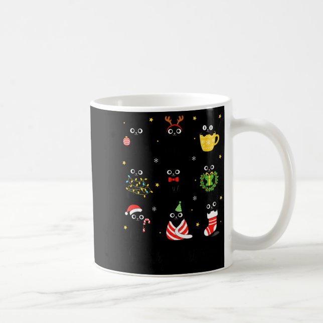 Mug Christmas Black Cats Merry Christmas Cute Holiday  (Droite)