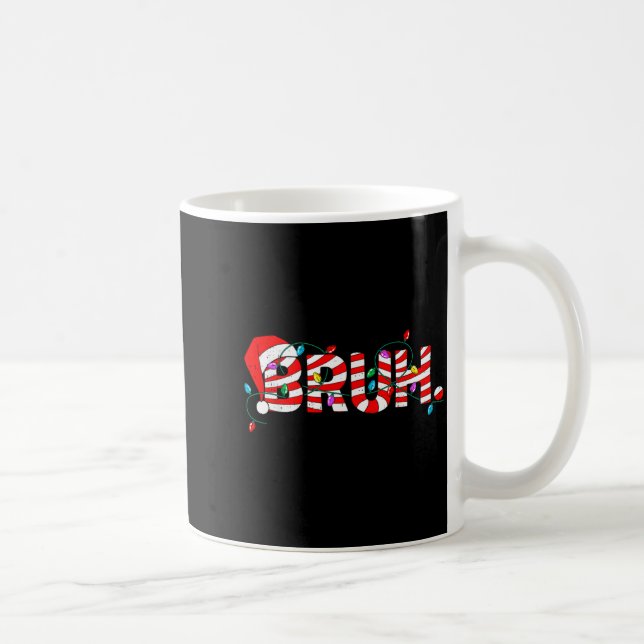 Mug Christmas Bruh Candy Cane Santa Hat Xmas Slang Mem (Droite)