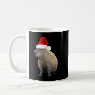 Mug Christmas Capybara Santa Hat