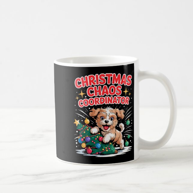 Mug Christmas Chaos Coordinator Xmas Puppy Funny Shi-o (Droite)