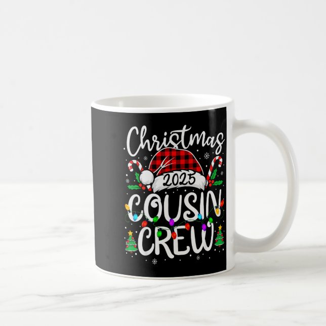 Mug Christmas Cousin Crew 2025 Family Matching Xmas Pa (Droite)