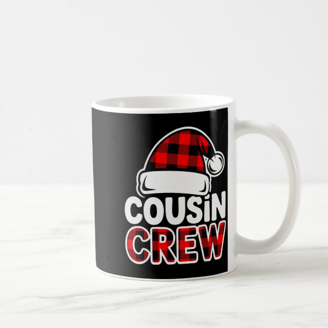 Mug Christmas Cousin Crew Buffalo Red Plaid Pajamas Fa (Droite)