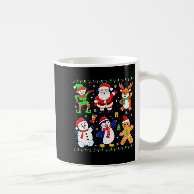 Mug Christmas Dabbing Santa Elf Friends Boys Girls Men (Droite)