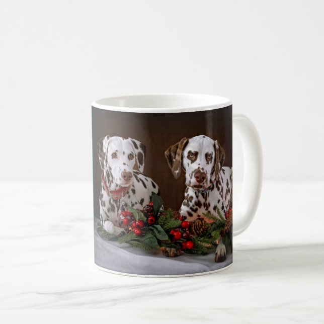 Mug Christmas Dalmatians (Devant droit)