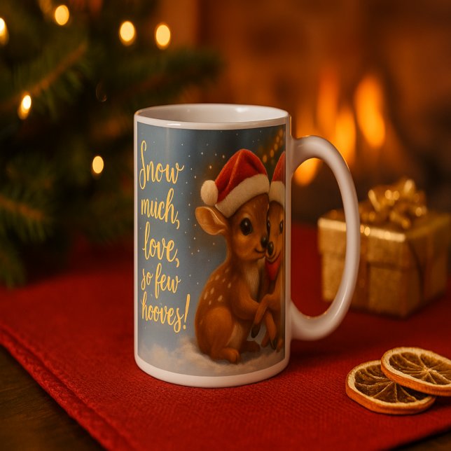 Mug Christmas Deer Couple under Cozy Cabin Lights (Créateur téléchargé)