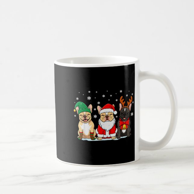 Mug Christmas Dog French Bulldog Xmas Dog Lover Men Wo (Droite)