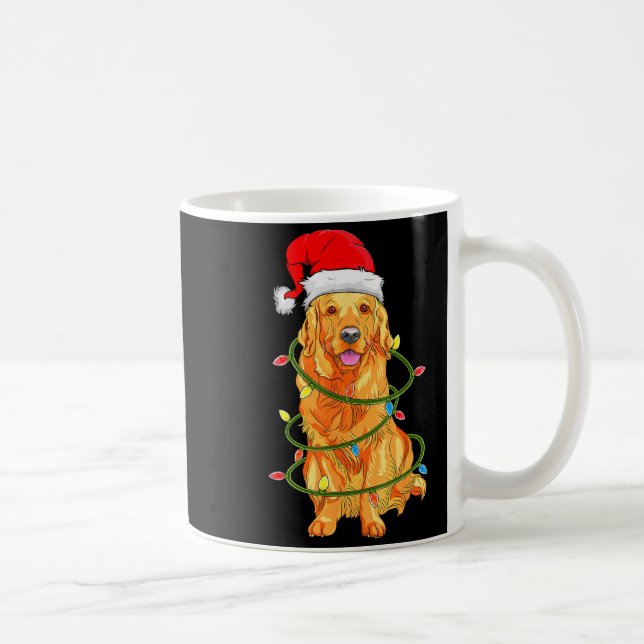 Mug Christmas Dog Shirt, Christmas Golden Retriever Pa (Droite)