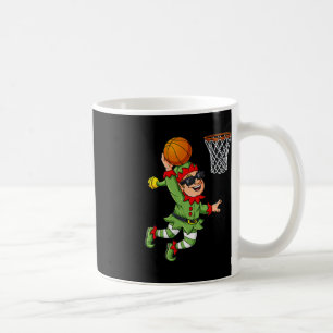 Mug Christmas Elf Dunking Un Basketball Fun Boys Kids
