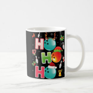 Mug Christmas Fun Ho Ho Ho Bowling Pajama Père Noël Lo