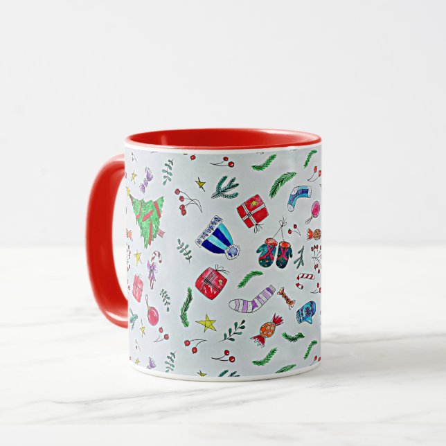 Mug Christmas Fun, motif populaire, (Devant gauche)