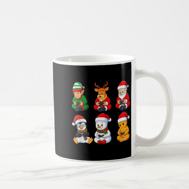Mug Christmas Gamer Boys Video Games Santa Elf Reindee (Droite)