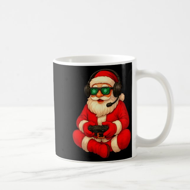 Mug Christmas Gamer Santa Video Game Gaming Boys Men K (Droite)