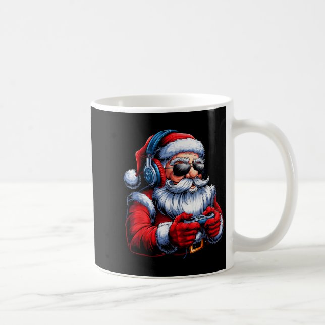 Mug Christmas Gamer Santa Xmas Gaming Men Boys Kids Te (Droite)