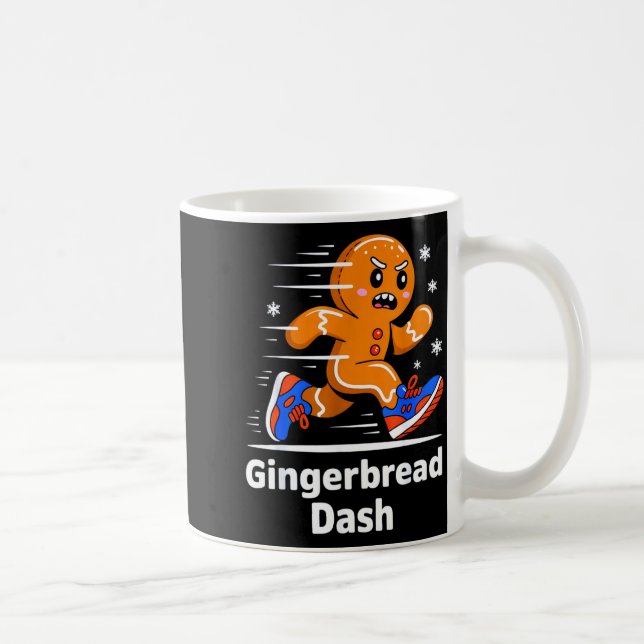 Mug Christmas Gingerbread Dash Running Runner Xmas Mar (Droite)