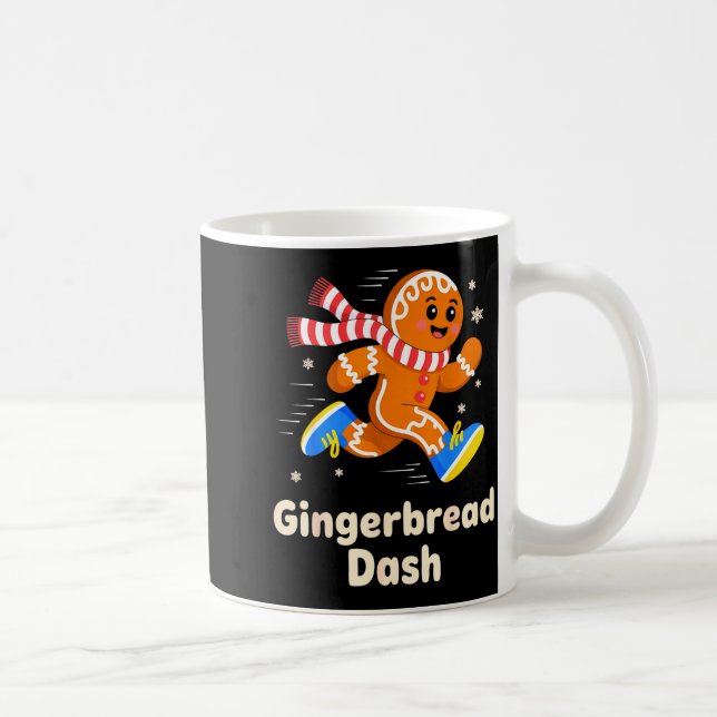 Mug Christmas Gingerbread Dash Running Runner Xmas Mar (Droite)