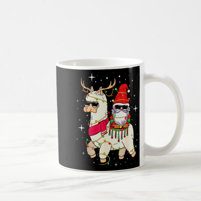 Mug Christmas Gnome On Llama, Cute Alpaca Chanukah Chr (Droite)
