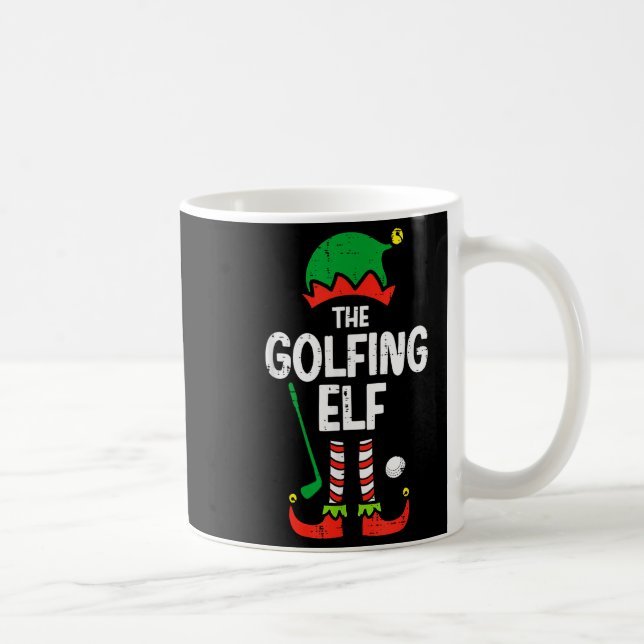 Mug Christmas Golfing Elf Xmas Golf Family Match Golfe (Droite)