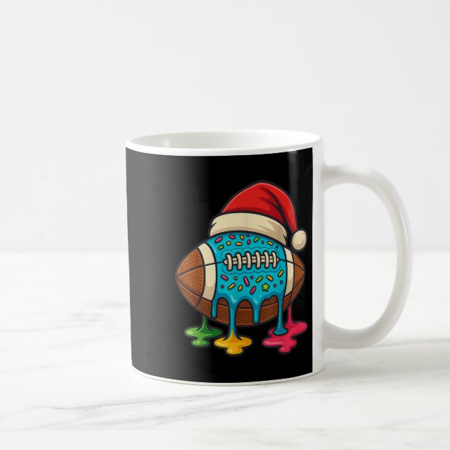 Mug Christmas Ice Cream Drip Boys Football Player Amer (Droite)