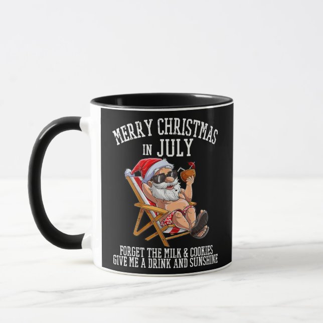 Mug Christmas In July Forget Milk Cookies Party Santa (Gauche)