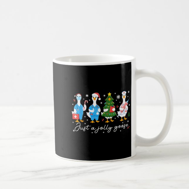 Mug Christmas Just A Jolly Goose Nurse Cute Medical St (Droite)
