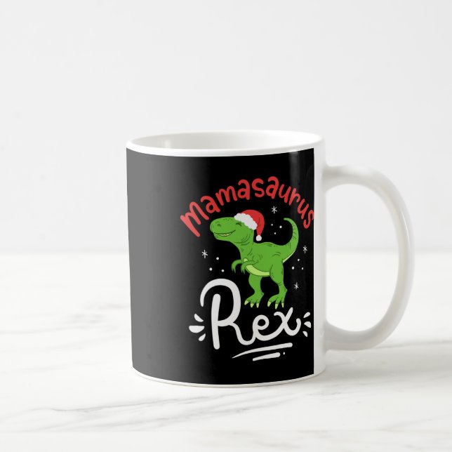 Mug Christmas Mama Saurus Rex Dinosaur Mother Xmas  (Droite)