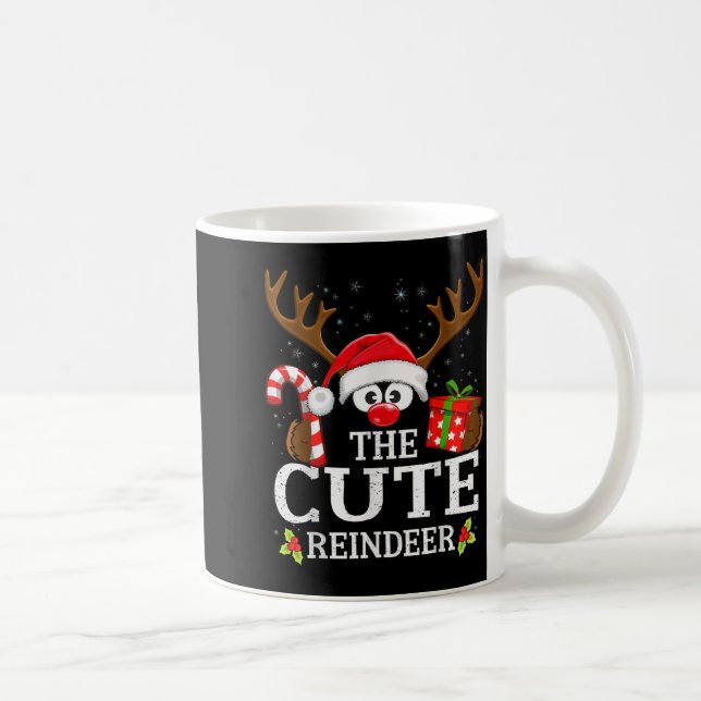 Mug Christmas Matching The Cute Reindeer Family  (Droite)