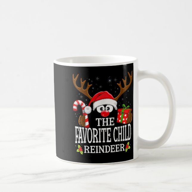 Mug Christmas Matching The Favorite Child Reindeer Fam (Droite)