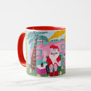 Mug Christmas Mug, Père Noël, Trailer, Flamant rose,