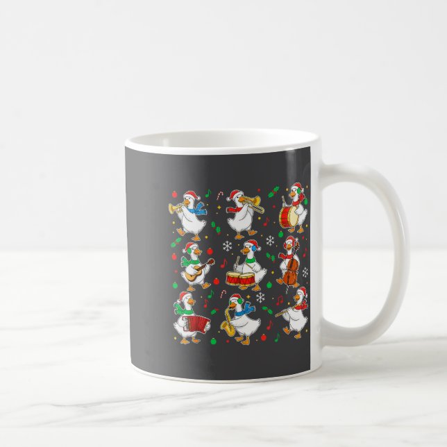 Mug Christmas Music Goose Teacher Shirt, Holiday Music (Droite)
