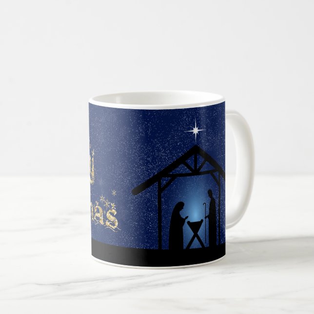 Mug Christmas Nativity Scene Religious (Devant droit)