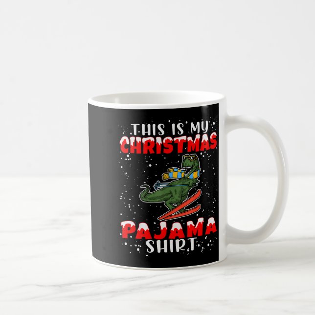 Mug Christmas Pajama Shirt Funny Xmas Skiing Gift For  (Droite)