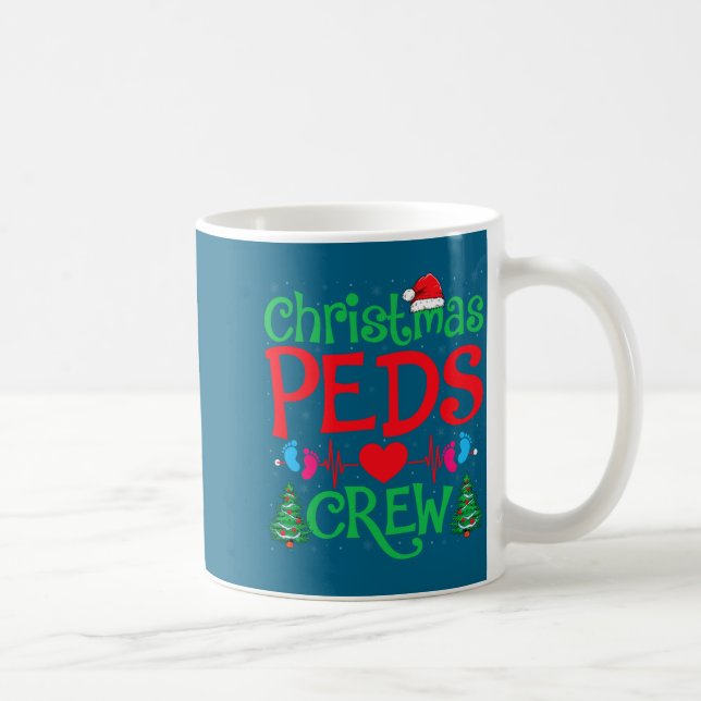 Mug Christmas Peds Crew Santa Hat Xmas Tree Pediatric  (Droite)