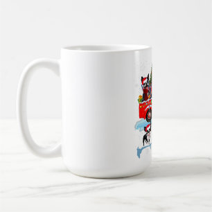 Mug Christmas Santa Driving Pickup Truck Funny Boxer