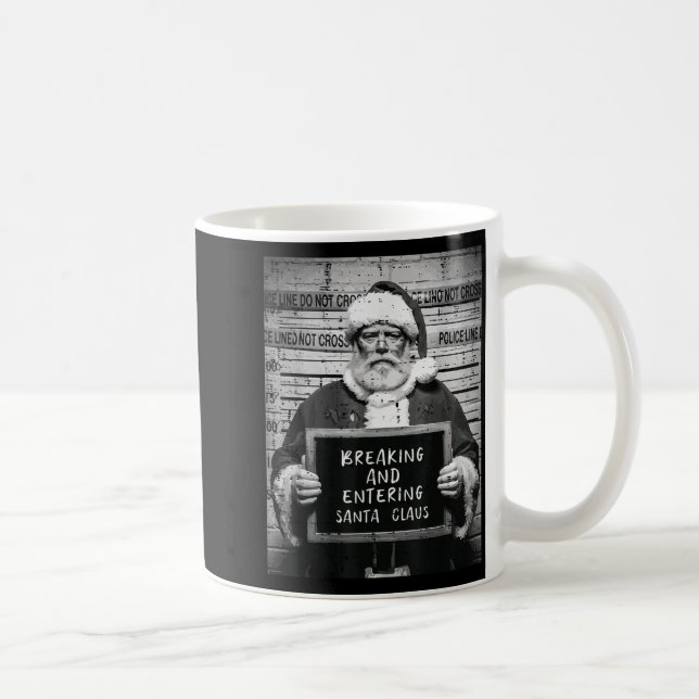 Mug Christmas Santa Mugshot Breaking Entering Xmas Men (Droite)