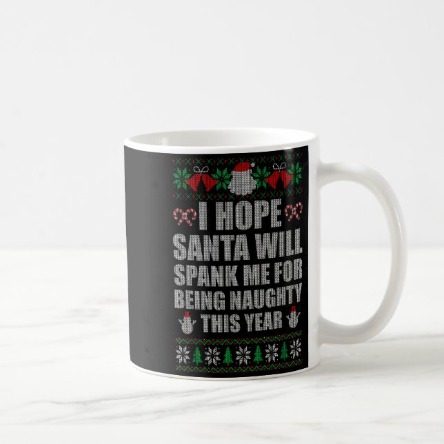 Mug Christmas Santa Spank Naughty Ugly Christmas Sweat (Droite)