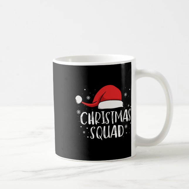 Mug Christmas Squad Light Red Santa Hat Family Matchin (Droite)