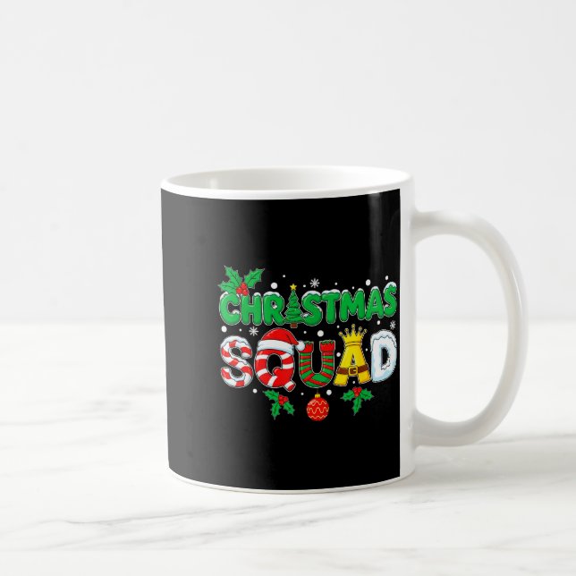 Mug Christmas Squad Santa Dabbing Elf Family Matching  (Droite)