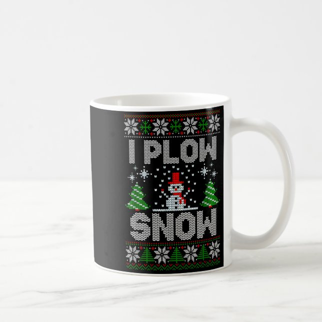 Mug Christmas Sweater I Plow Snow Matching Couples Paj (Droite)