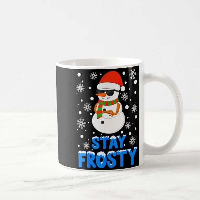Mug Christmas Tee Funny Frosty Xmas Cool Snowman Women (Droite)
