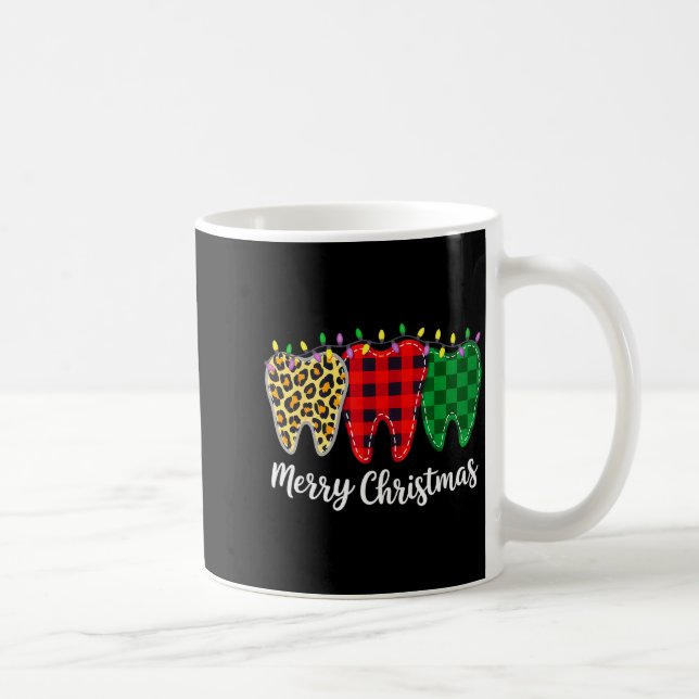 Mug Christmas Tooth Dentist Dental Istant Teeth Leopar (Droite)
