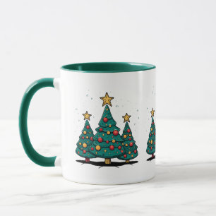 Mug "Christmas Tree Trio Holiday Mug"