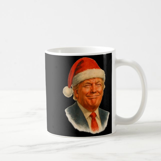 Mug Christmas Trump Face Santa Funny Xmas Meme Men Wom (Droite)