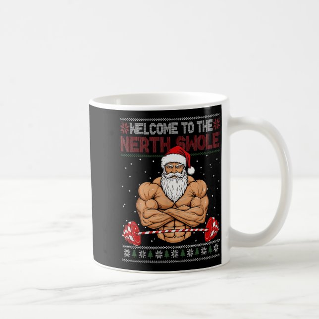 Mug Christmas Workout Welcome To North Swole Xmas Gym  (Droite)