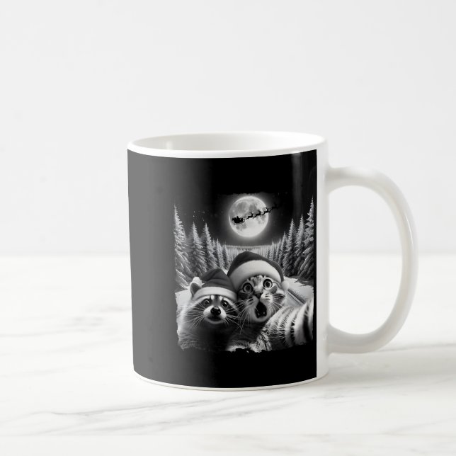 Mug Christmas Xmas Holiday Funny Cat Taking Selfie Rac (Droite)
