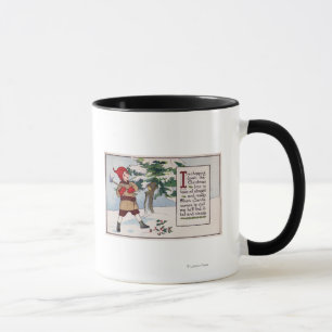 Mug ChristmasBoy coupant en bas de l'arbre de Noël