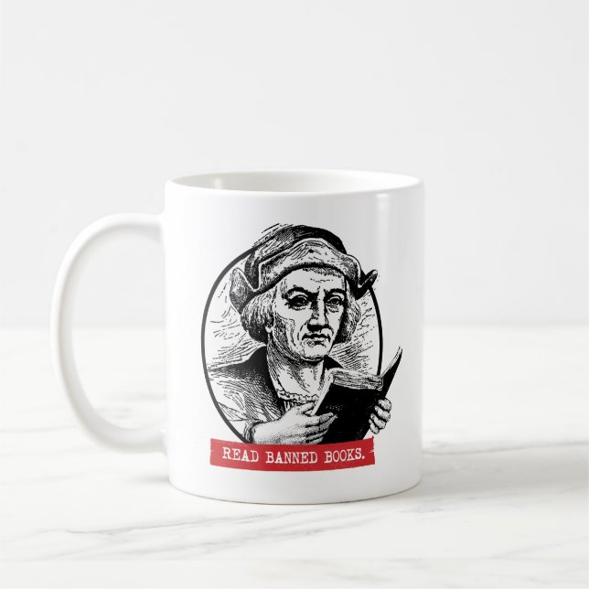 Mug Christophe Colomb Lit Des Livres Interdits (Gauche)