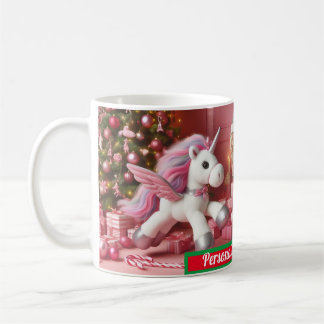 Mug Chritmas famille unicorne rose