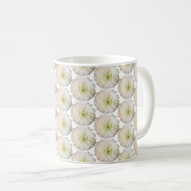 Mug Chrysanthème blanc (Devant droit)
